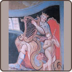 Flügeltür der Orgel von Tavole